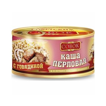Каша перловая Мясной Гурман с говядиной ГОСТ, 325 г