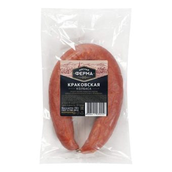 Колбаса Краковская, полукопчёная, 350 г