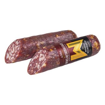 Колбаса Медвёдовские традиции Браушвейгская, сырокопчёная