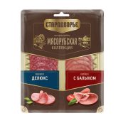 Колбаса Мясорубская коллекция Ассорти нарезка, 80 г