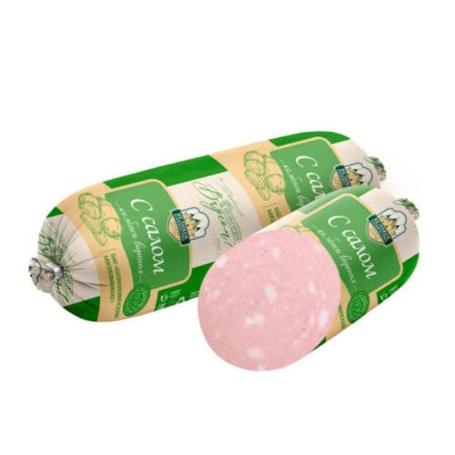 Колбаса с салом, варёная, 10 кг