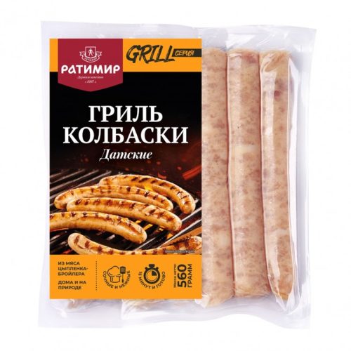 Колбаски-гриль из индейки Датские, 1 кг