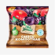 Компотная смесь № 10 слива, крыжовник, чёрная и белая рябина, 10 кг