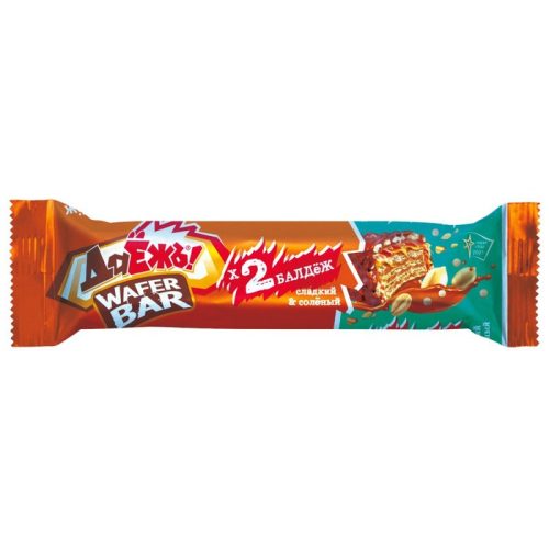 Конфеты ДаЁжъ Wafer Bar с карамелью и арахисом, 54 г