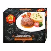 Котлета Корона Говяжья с картофельным пюре под горчичным соусом, 300 г