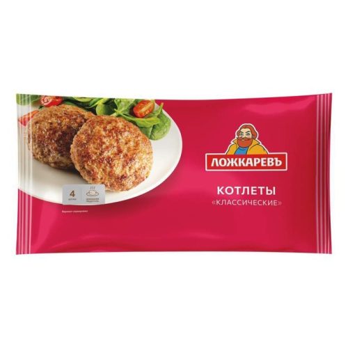 Котлеты Ложкарёвъ Классические, 400 г