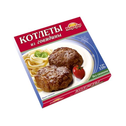 Котлеты Морозко из говядины, 330 г
