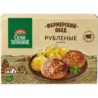 Котлеты Село Зелёное Рубленные, замороженные, 500 г