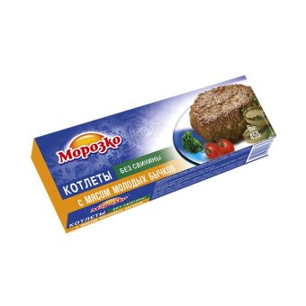 Котлеты с мясом молодых бычков, 330 г