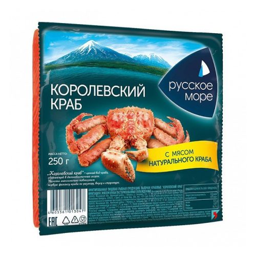 Крабовые палочки Кролевский краб с мясом краба, 250 г
