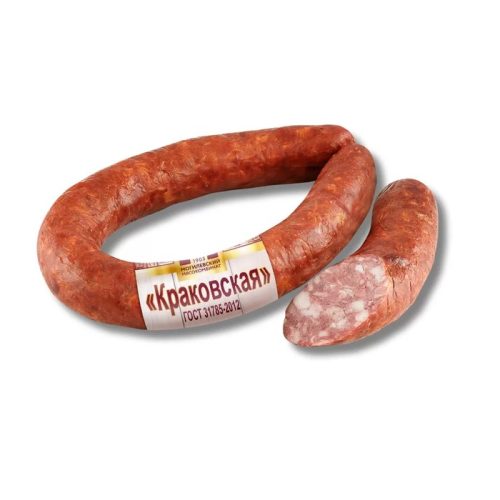 Колбаса Краковская ГОСТ, полукопчёная, 2.1 кг