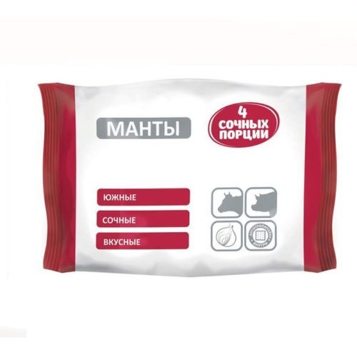 Манты Южные Четыре сочные порции, 800 г