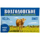 Масло Волгодонские традиции Традиционное сладко-сливочное несолёное 82.5%, 200 г