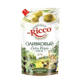Майонез Мистер Рикко оливковый 67%, 400 г
