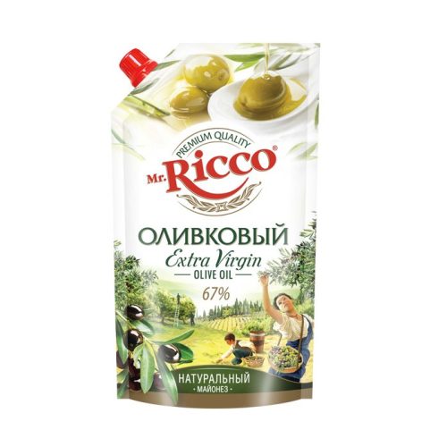 Майонез Мистер Рикко оливковый 67%, 400 г