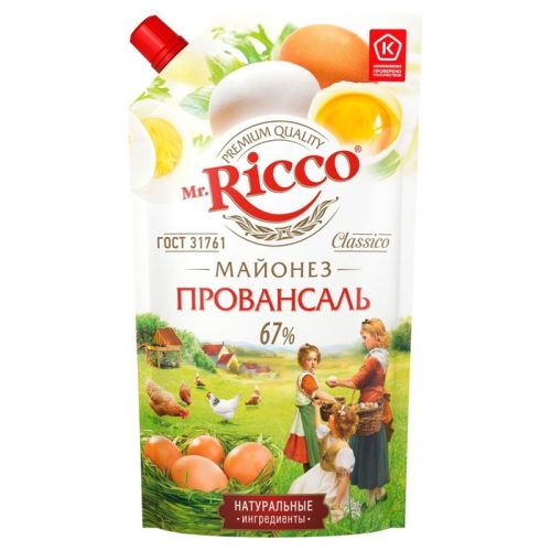 Майонез Мистер Рикко Провансаль 67%, 400 мл