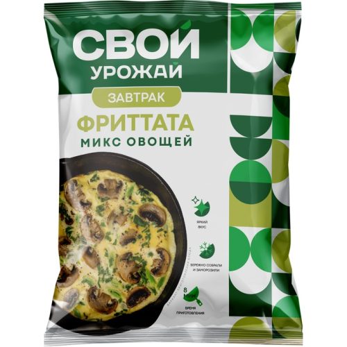 Микс овощей Свой урожай с шампиньонами для итальянской Фриттаты, 300 г