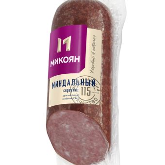 Сервелат Микоян Миндальный, варёно-копчёный, 350 г