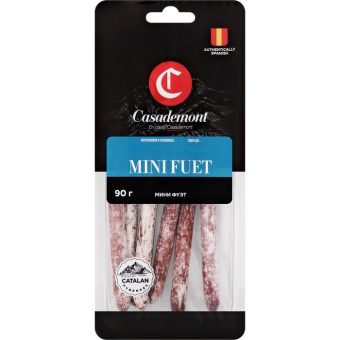 Колбаски Mini Fuet с сыром, 40 г