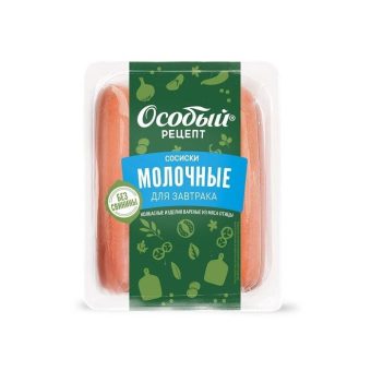 Сосиски Особый рецепт Молочные для завтрака, 400 г