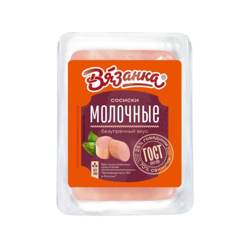 Сосиски Вязанка Молочные, 8 кг