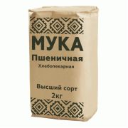 Мука пшеничная Агрокомплекс хлебопекарная высший сорт, 2 кг