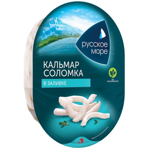 Мясо кальмара в заливке соломка, 180 г