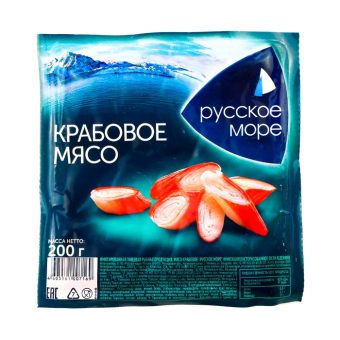 Мясо крабовое Русское море охлаждённое, 200 г