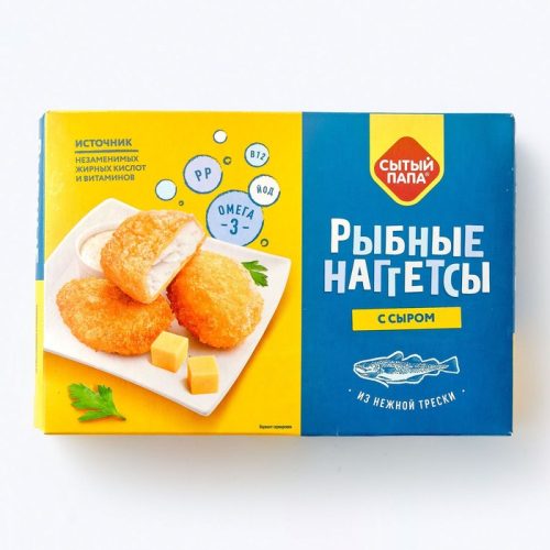 Наггетсы СП рыбные тресковые с сыром, 250 г
