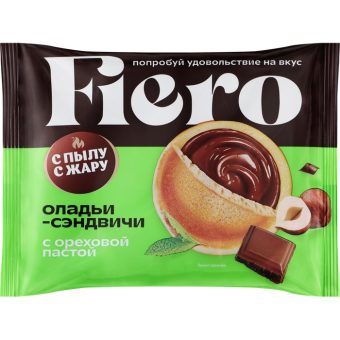 Оладьи-сэндвичи Fiero с ореховой пастой, 60 г