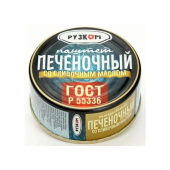 Паштет Рузком печеночный с маслом, 117 г