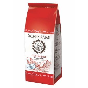 Пельмени Хозяин Алтая Классические с говядиной и свининой, 800 г