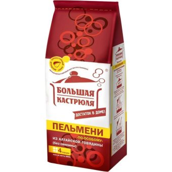 Пельмени Хозяин Алтая По-особому с говядиной, 800 г