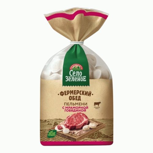 Пельмени Село Зелёное с мраморной говядиной, 700 г