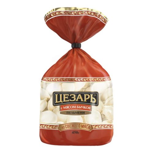 Пельмени Цезарь с мясом бычков, 450 г