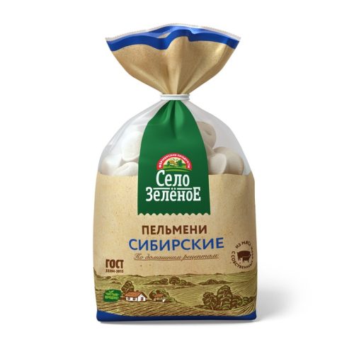 Пельмени Село Зелёное Сибирские, 800 г