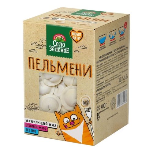 Пельмени Село Зелёное Сочные со сливочным маслом, 400 г