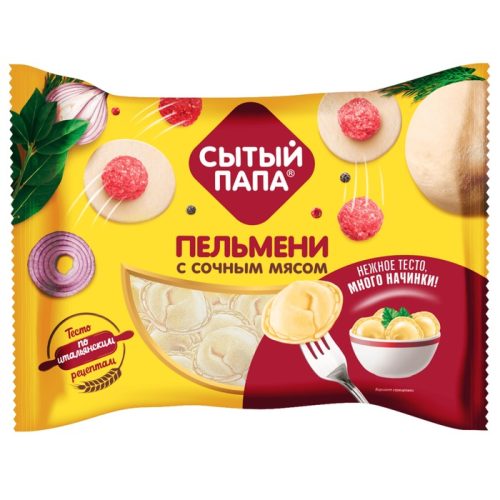 Пельмени Сытый Папа с сочным мясом, 700 г
