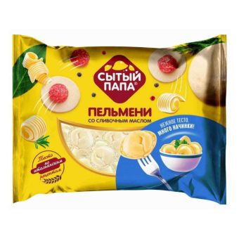 Пельмени Сытый Папа СПСЖ со сливочным маслом, 700 г