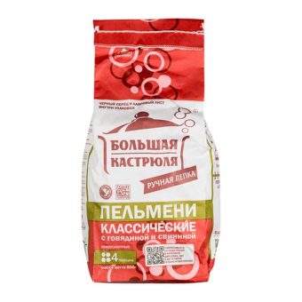 Пельмени Большая кастрюля Классические с говядиной и свининой, 5 кг
