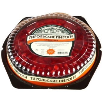 Пирог Тирольские Пироги Клубничка, 500 г