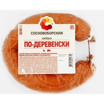 Колбаса По-деревенски, полукопчёная, второй сорт