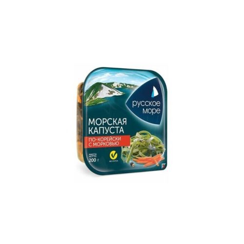 Салат Русское море из морской капусты по-корейски с морковью, 200 г