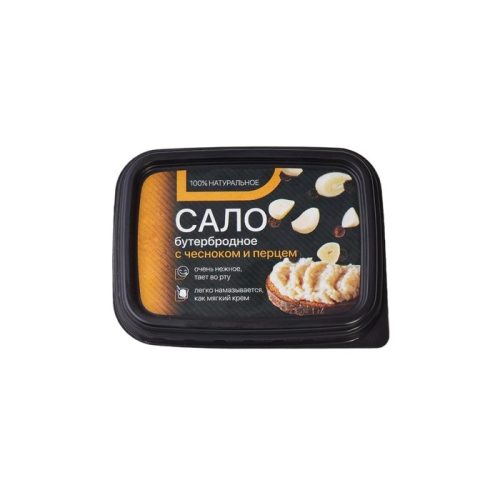Сало Браво бутербродное нежное с чесноком и перцем, 150 г