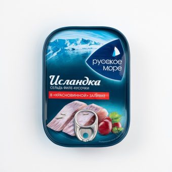 Сельдь красновинной Исландка филе-кус, 115 г