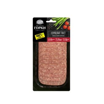 Сервелат Ближние Горки, варёно-копчёная, 90 г