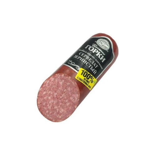 Сервелат Ближние Горки Зернистый, варёно-копчёный
