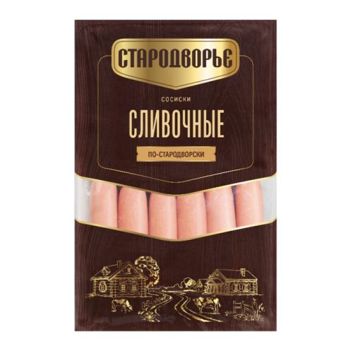 Сосиски Стародворье Сливочные по-стародворски, 8 кг