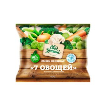 Смесь Свой урожай овощная 7 овощей, 400 г