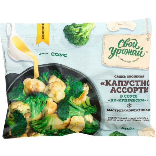 Смесь овощная Капустное ассорти в соусе по-Купечески, 400 г